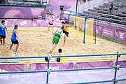 Deutsch: Beachhandball bei den Olympischen Jugendspielen 2018; Tag 6, 12. Oktober 2018; Jungen, Platzierungssspiel Ränge 5-6 – Thailand-Ungarn 0:2 English: Beach handball at the 2018 Summer Youth Olympics at 12 October 2018 – Boy's Placement Match 5-6 – Thailan-Hungary 0:2