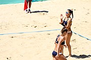 Deutsch: Beachvolleyball bei den Olympischen Jugendspielen 2018; Tag 9, 15. Oktober 2018; Mädchen, Viertelfinale: Italien-China 2–0 (21–16/21–9) English: Beach volleyball at the 2018 Summer Youth Olympics at 15 October 2018 – Girls Quarterfinals: Italy-China 2–0 (21–16/21–9)