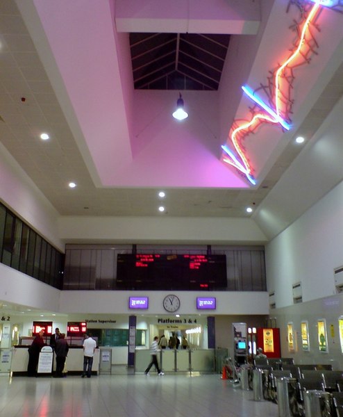 Main hall of Belfast Central (prior to refurbishment as Lanyon Place)