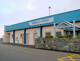 Benbecula Airport airport on the island of Benbecula in the Outer Hebrides in Scotland