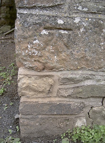 File:Benchmark on a wall - geograph.org.uk - 2808655.jpg