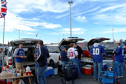 A typical tailgate party