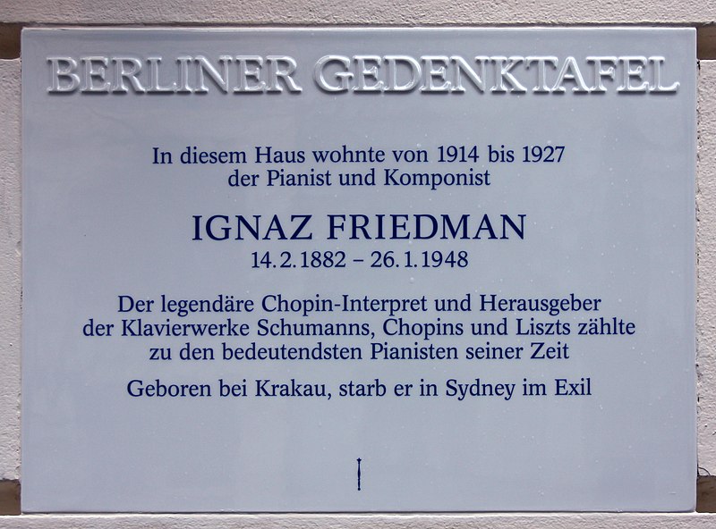 File:Berliner Gedenktafel Pariser Str 21 (Wilmd) Ignaz Friedman.jpg