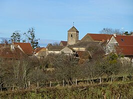 Gezicht op Bissy-sur-Fley