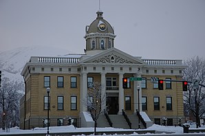 Box Elder County Courthouse, genoteerd op de NRHP onder nr. 88000399 [1]