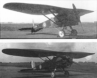 Bristol Bullfinch experimental British military aircraft first flown in 1922