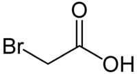 Struktur von Bromessigsäure