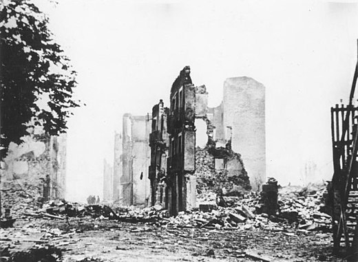 Guernica na het Duits bombardement