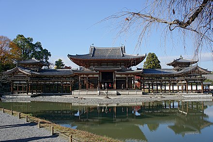 Byōdō-in ("Phoenix Hall"), built in the 11th century (Uji, Kyoto)