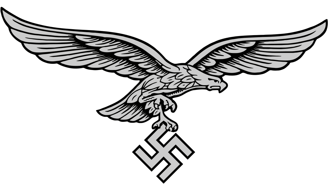 File:COA Luftwaffe eagle silver (looking left).svg