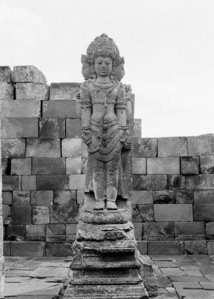 Sculpture of Brahma in Prambanan, Java Indonesia