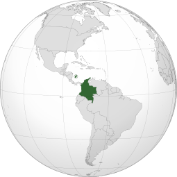 Localização Colômbia