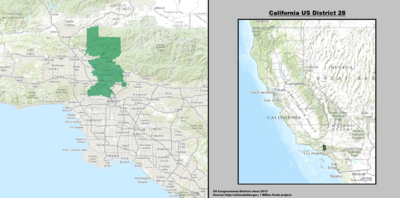 California US Congressional District 28 (siden 2013). Tif