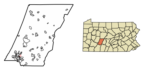 File:Cambria County Pennsylvania Incorporated and Unincorporated areas Daisytown Highlighted.svg