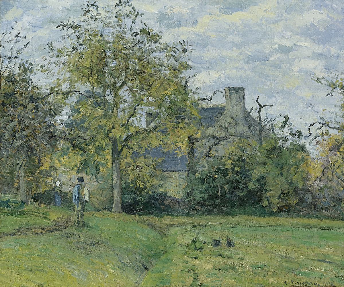 File:Camille Pissarro - La maison de piette à Montfoucault (1874 