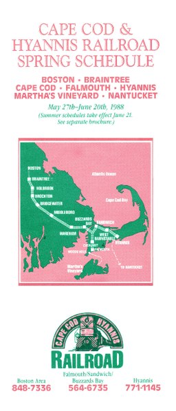 File:Cape Cod and Hyannis Railroad 1988 spring timetable.pdf