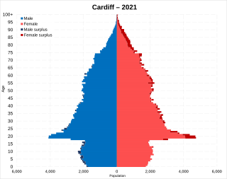 <span class="mw-page-title-main">Demography of Cardiff</span> Population study of Cardiff, Wales