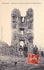 ruine du château de Miribel (Ain)