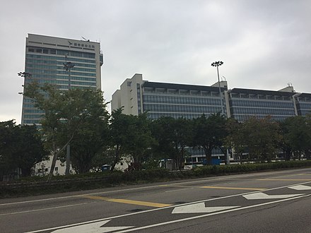 Cathay City, the airline's head office, located at Hong Kong International Airport.