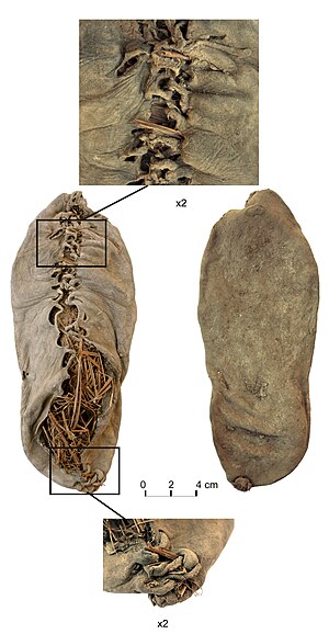 Chalcolithic leather shoe from Areni-1 cave.jpg