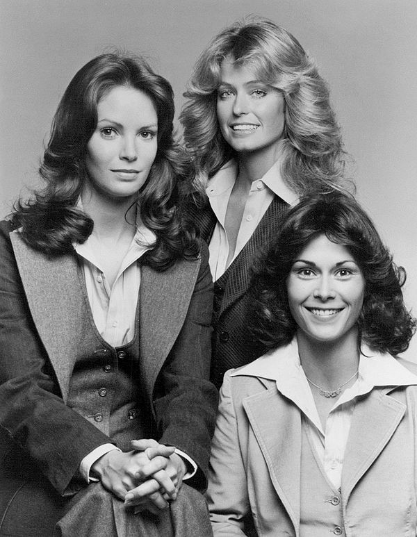 Season one cast (1976–1977): Jaclyn Smith, Farrah Fawcett, and Kate Jackson
