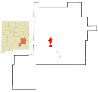 Chaves County New Mexico Incorporated and Unincorporated areas Roswell Highlighted.svg