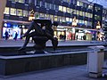 Thumbnail for File:Christmas lights behind mother and child statue. - geograph.org.uk - 388628.jpg