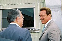 Poochigian with Arnold Schwarzenegger Chuck Poochigian and Arnold Schwarzenegger (2006).jpg