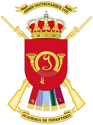 Coat of Arms of the Spanish Infantry Academy.svg