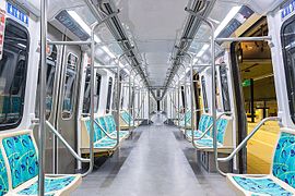 Interior of 100 Series rolling stock