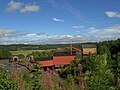 Looking north over the pit head to the engine sheds