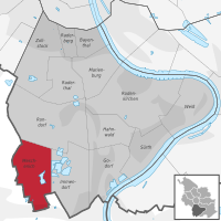 Locatie van de wijk Meschenich in wijk 2