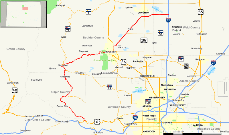 File:Colorado State Highway 119 Map.svg