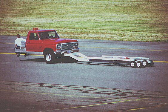 Truck in the Renton Municipal Airport.