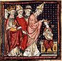 Estêvão IV coroando Luís, o Piedoso.