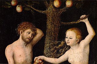 Lucas Cranach the Elder, Adam and Eve, bequeathed to the Royal Castle Museum by the National Museum Warsaw.
