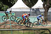 Deutsch: Radsport bei den Olympischen Jugendspielen 2018 Tag 10, 16. Oktober 2018 - Combined Criterium – XCC Qualifikation männlich English: Cycling at the 2018 Summer Youth Olympics – Men's Combined Criterium – XCC Qualification on 16 October 2018.