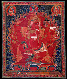 Dancing Red Ganapati of the Three Red Deities, Rubin Museum of Art Dancing Red Ganapati of the Three Red Deities - Google Art Project.jpg