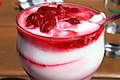 yoghurt with raspberries