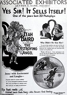 <i>The Destroying Angel</i> 1923 silent film