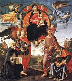 „Madonna in gloria tra santi“