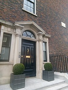 Dublin offices, at 1 Hume Street Door of Laya Health, Dublin.jpg