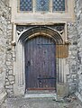 Detail on the tower of the medieval Holy Trinity Church in Queenborough on the Isle of Sheppey. [56]