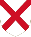 Arms of FitzGerald: Argent, a saltire gules