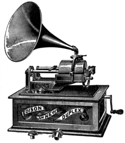 Exterior of Edison Phonograph.