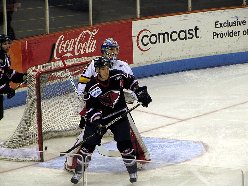 File:ECHL-Stingrays-Carbery at goal.jpg