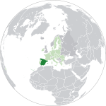 Localizzazione della Spagna