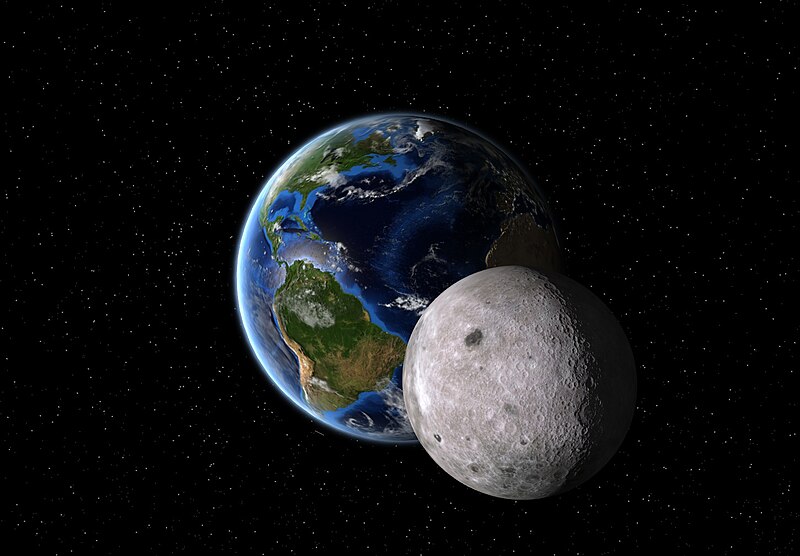 File:Earth And Moon (9151652875).jpg