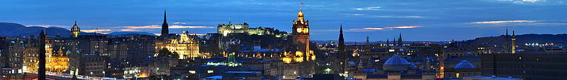 Night time view from Calton Hill, Edinburgh