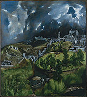 El Greco. View of Toledo (ca.1604-14, MetMuseum)